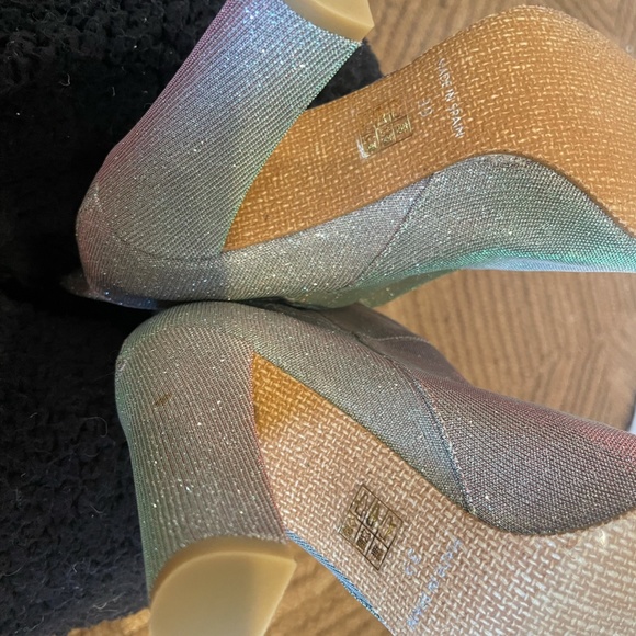 NEW Free People ANTHROPOLOGIE Iridescent Slouchy Glitter Boots sz 39 - Picture 3 of 4